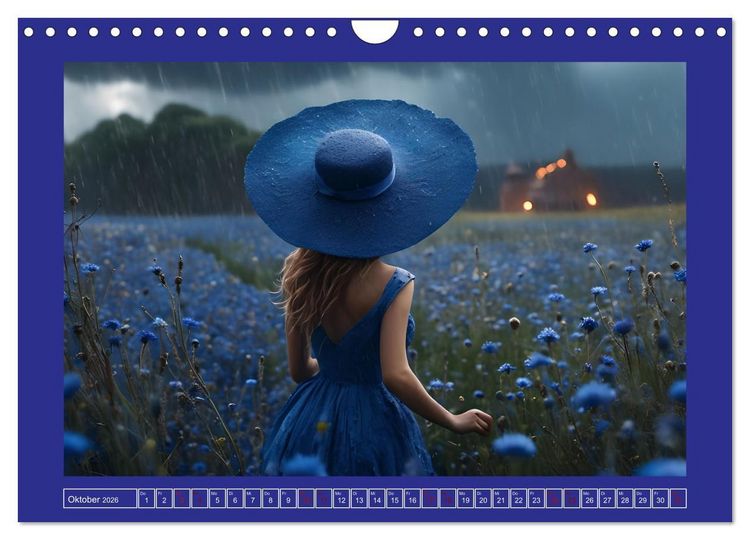 Produktbild: Regenzauber - Frauen im Wandel der Jahreszeiten (Wandkalender 2026 DIN A4 quer), CALVENDO Monatskalender