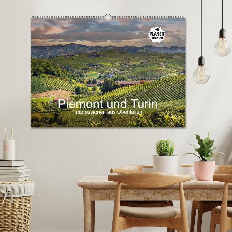 Produktbild: Piemont und Turin (Wandkalender 2026 DIN A2 quer), CALVENDO Monatskalender