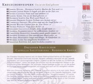 Produktbild: Dresdner Kreuzchor: Kreuzchorvespern-Uns Ist Ein Kind Gebore