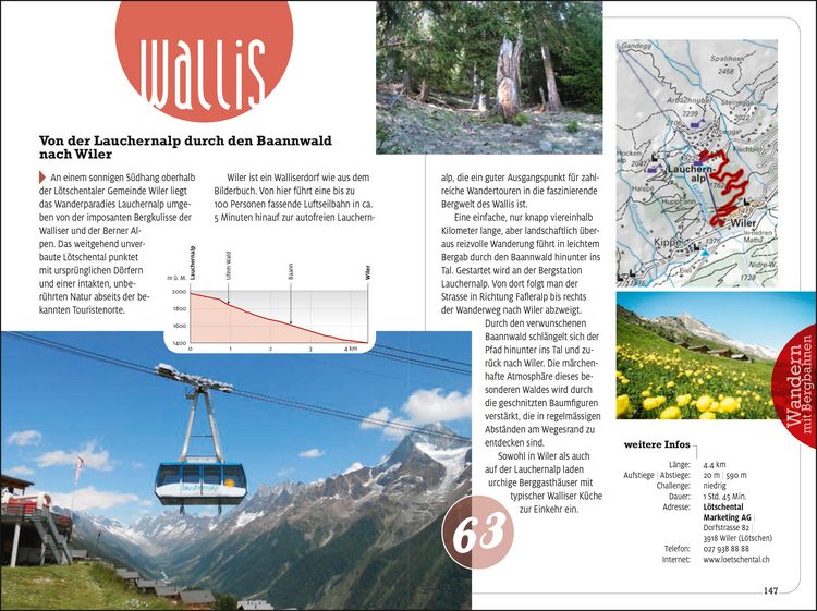 Produktbild: K&uuml;mmerly+Frey Erlebnis Schweiz Wandern mit Bergbahnen - Wanderf&uuml;hrer