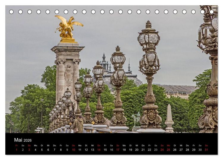 Produktbild: Paris (Tischkalender 2026 DIN A5 quer), CALVENDO Monatskalender