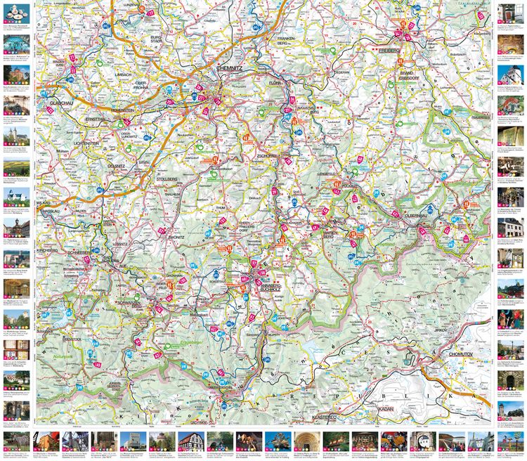 Produktbild: MARCO POLO Freizeitkarte 23 Erzgebirge, Chemnitz 1:100.000