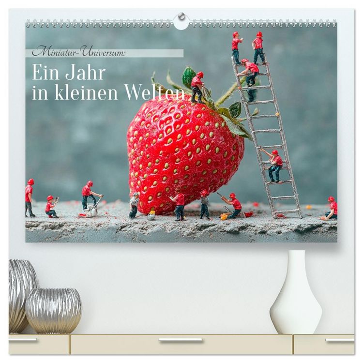 Produktbild: Miniatur-Universum: Ein Jahr in kleinen Welten (hochwertiger Premium Wandkalender 2026 DIN A2 quer), Kunstdruck in Hochglanz