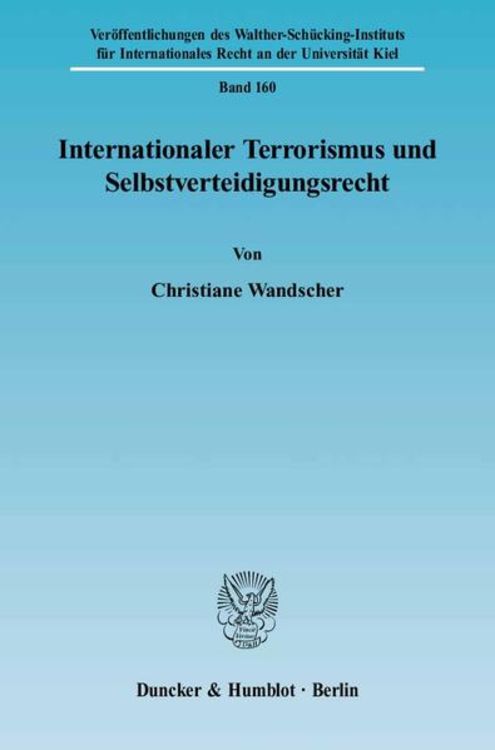 Produktbild: Internationaler Terrorismus und Selbstverteidigungsrecht.