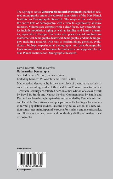 Produktbild: Mathematical Demography