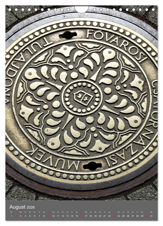 Produktbild: Gullydeckel (Wandkalender 2026 DIN A4 hoch), CALVENDO Monatskalender
