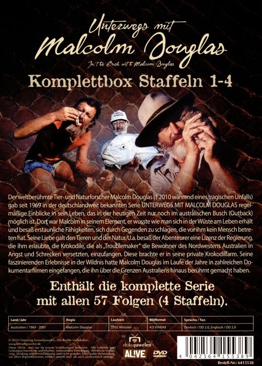 Produktbild: Unterwegs mit Malcolm Douglas - Staffel 1-4/Episode 01-57 [16 DVDs]