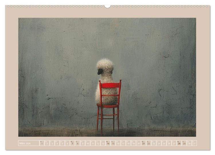 Produktbild: Sch&auml;fchenparade (hochwertiger Premium Wandkalender 2026 DIN A2 quer), Kunstdruck in Hochglanz