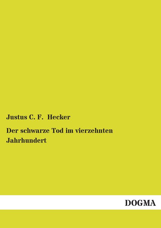 Produktbild: Der schwarze Tod im vierzehnten Jahrhundert