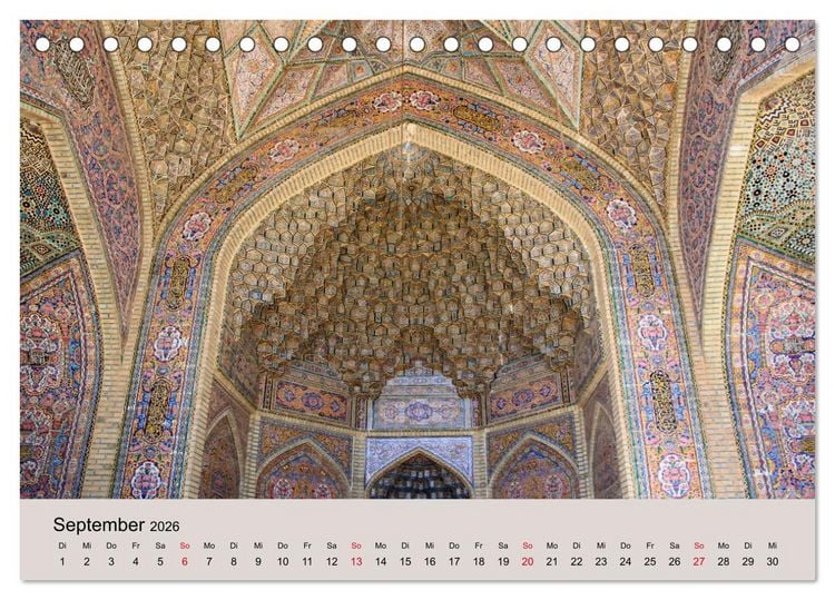 Produktbild: Unbekannter Iran (Tischkalender 2026 DIN A5 quer), CALVENDO Monatskalender
