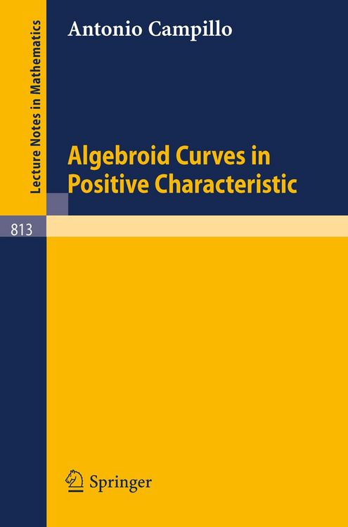Produktbild: Algebroid Curves in Positive Characteristics