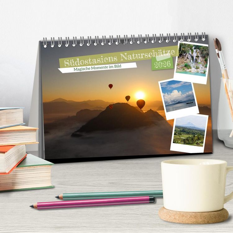 Produktbild: S&uuml;dostasiens Natursch&auml;tze (Tischkalender 2026 DIN A5 quer), CALVENDO Monatskalender