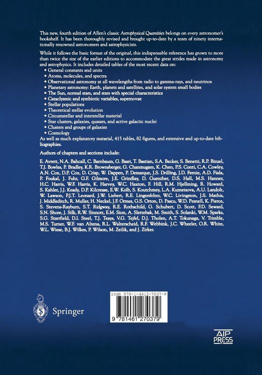 Produktbild: Allen&rsquo;s Astrophysical Quantities