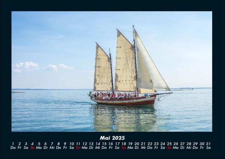 Produktbild: Segelschiffe und Boote 2025 Fotokalender DIN A4