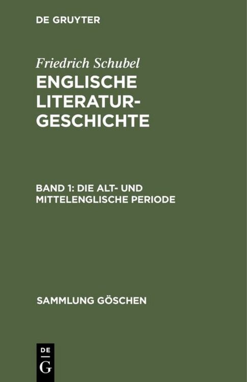 Produktbild: Die alt- und mittelenglische Periode