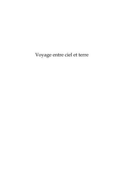 Produktbild: Voyage entre ciel et terre