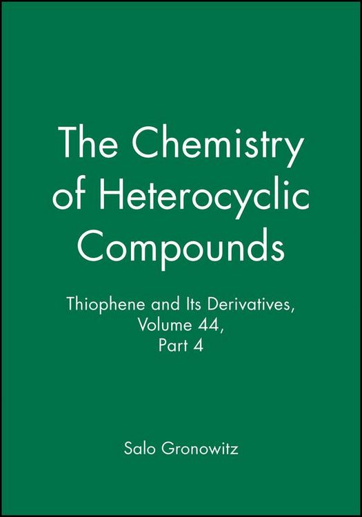 Produktbild: Thiophene and Its Derivatives, Volume 44, Part 4