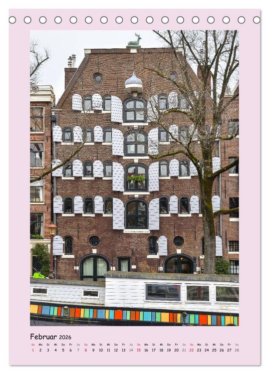 Produktbild: Amsterdam - Alles nur Fassade (Tischkalender 2026 DIN A5 hoch), CALVENDO Monatskalender
