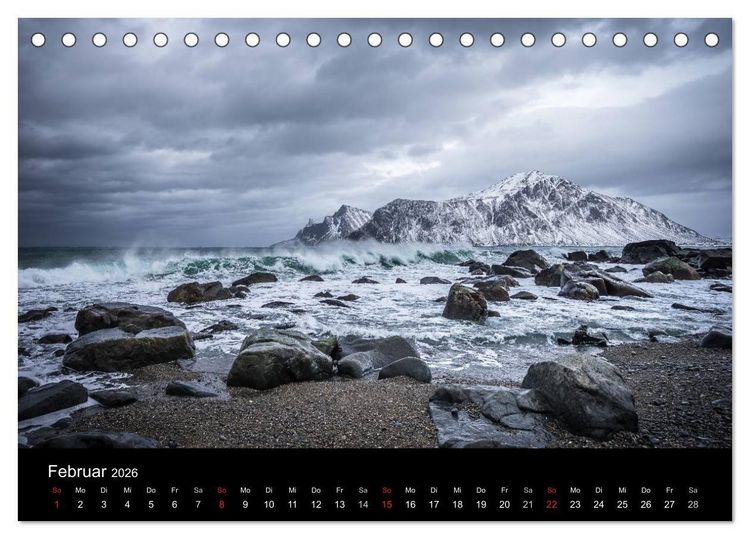 Produktbild: Lofoten Impressionen von Armin Fuchs (Tischkalender 2026 DIN A5 quer), CALVENDO Monatskalender