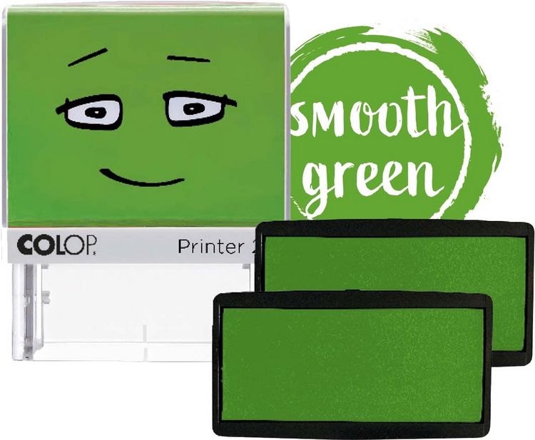 Produktbild: COLOP NIO Ersatz-Stempelkissen, Packung mit 2 Stempelkissen, smooth green