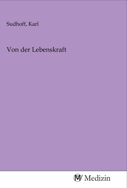 Produktbild: Von der Lebenskraft