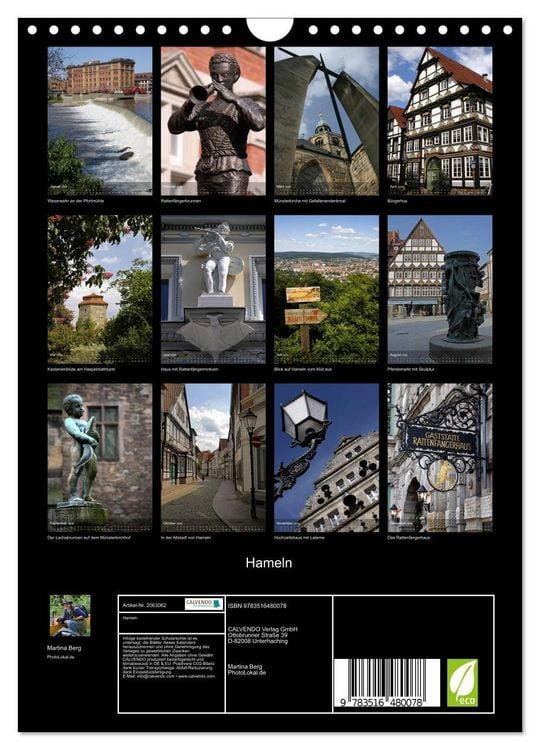 Produktbild: Hameln (Wandkalender 2026 DIN A4 hoch), CALVENDO Monatskalender