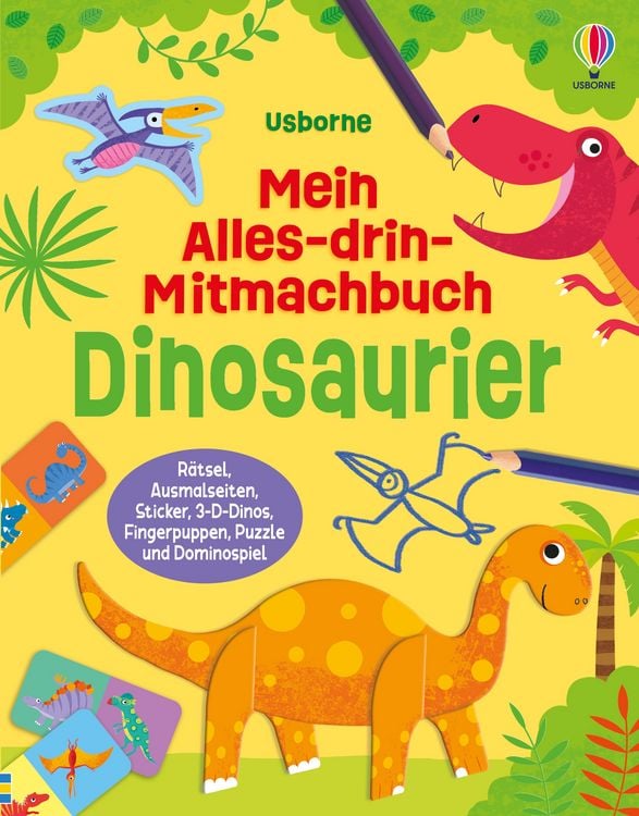Produktbild: Mein Alles-drin-Mitmachbuch: Dinosaurier