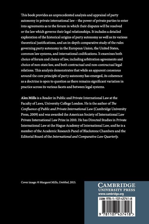 Produktbild: Party Autonomy in Private International Law