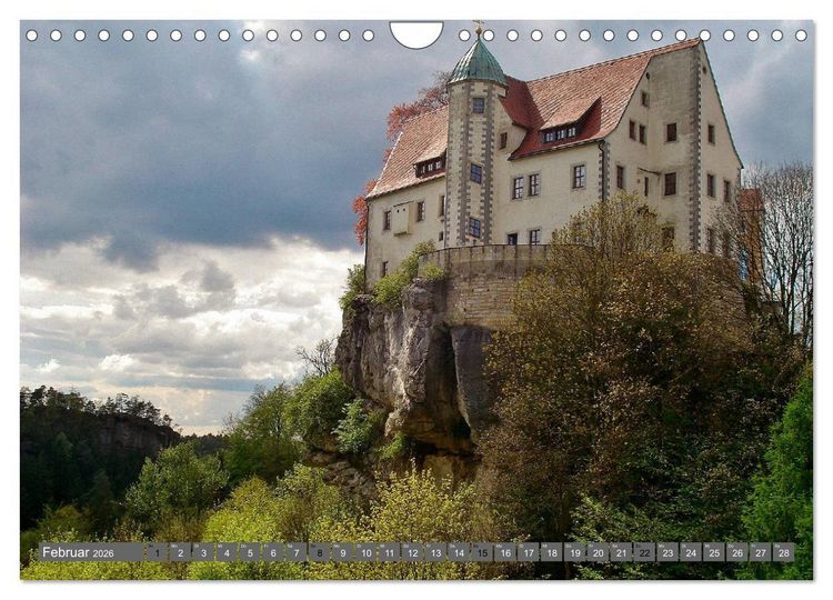 Produktbild: Burgromantik Burgen und Schl&ouml;sser in Deutschland (Wandkalender 2026 DIN A4 quer), CALVENDO Monatskalender
