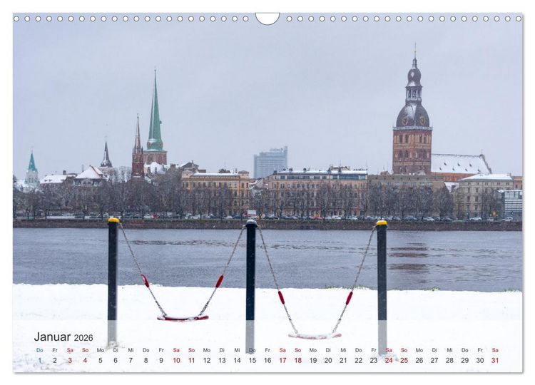 Produktbild: Riga - Paris des Ostens (Wandkalender 2026 DIN A3 quer), CALVENDO Monatskalender