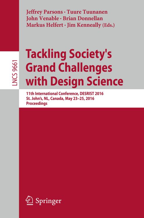 Produktbild: Tackling Society's Grand Challenges with Design Science