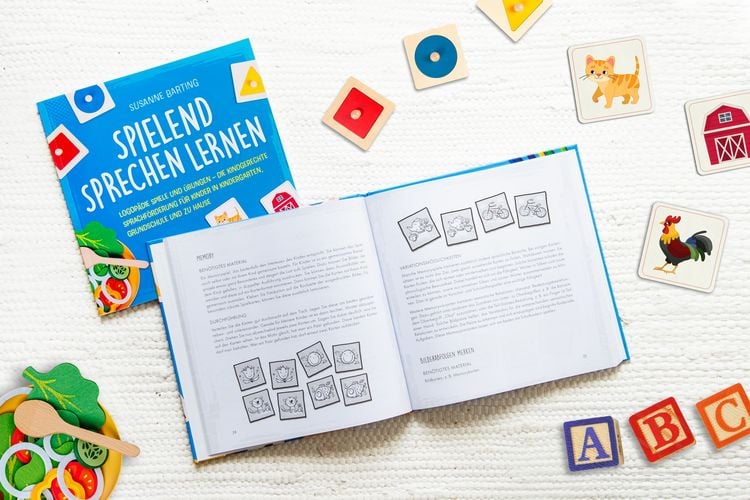 Produktbild: Spielend Sprechen lernen: Logop&auml;die Spiele und &Uuml;bungen &ndash; die kindgerechte Sprachf&ouml;rderung f&uuml;r Kinder in Kindergarten, Grundschule und zu Hause