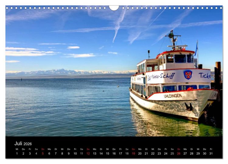 Produktbild: Bodensee (Wandkalender 2026 DIN A3 quer), CALVENDO Monatskalender