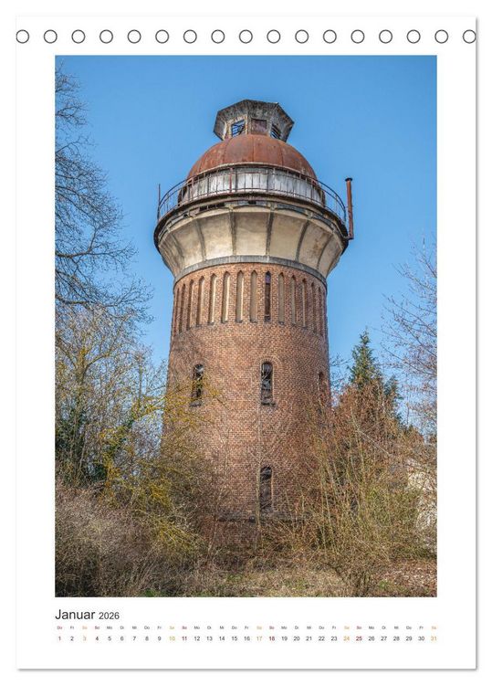 Produktbild: Alte Wassert&uuml;rme (Tischkalender 2026 DIN A5 hoch), CALVENDO Monatskalender