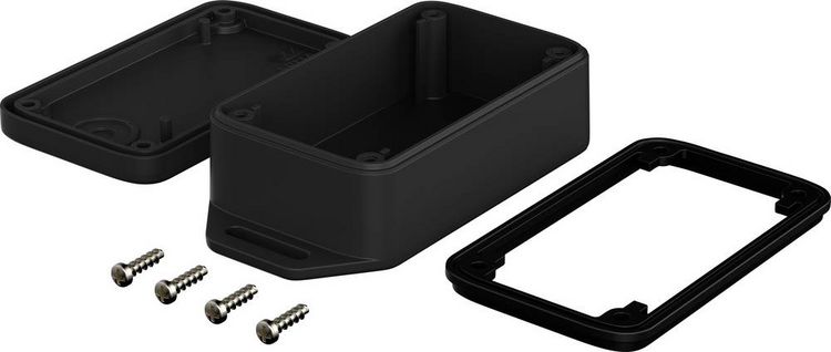 Produktbild: Bopla BL 704025 WL2 DO-9005 BOLINK_SET 16174565.HMT1 Flansch-Geh&auml;use 71.1 x 43.2 x 27.7 Polycarbonat V0 Schwarz (RAL 9005) 1 St.