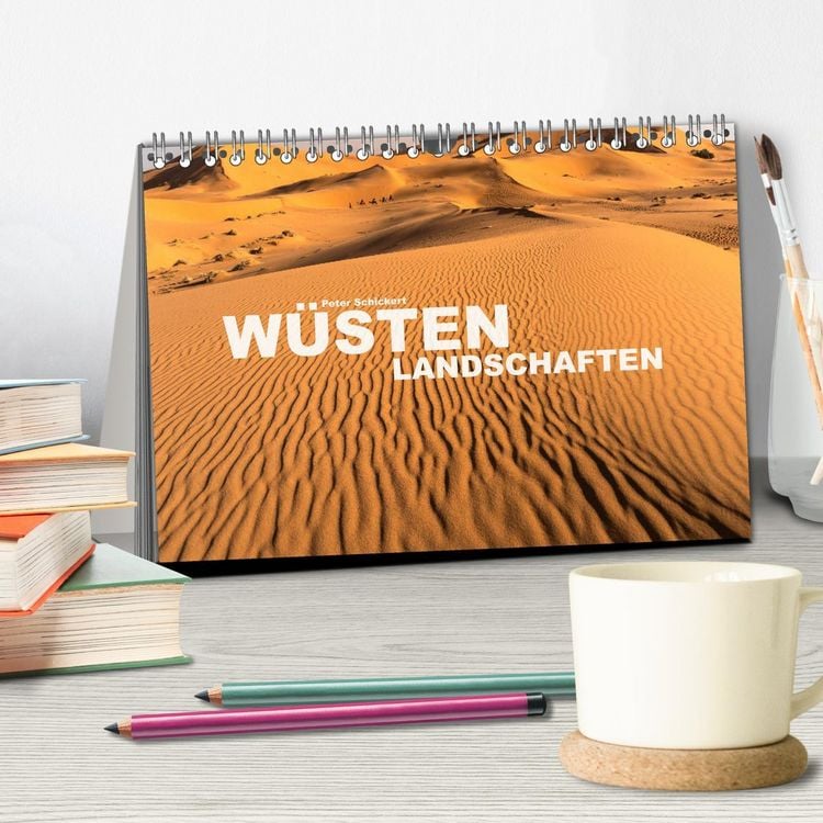 Produktbild: W&uuml;stenlandschaften (Tischkalender 2026 DIN A5 quer), CALVENDO Monatskalender