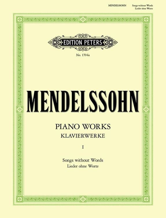 Produktbild: Klavierwerke, Band 1: Lieder ohne Worte