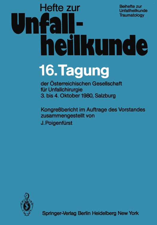 Produktbild: 16. Tagung der &Ouml;sterreichischen Gesellschaft f&uuml;r Unfallchirurgie