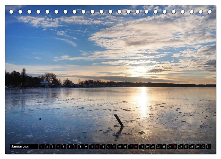 Produktbild: Steinhuder Meer, Momentaufnahmen von Christine Bienert (Tischkalender 2026 DIN A5 quer), CALVENDO Monatskalender