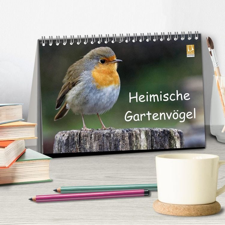 Produktbild: Heimische Gartenv&ouml;gel (Tischkalender 2026 DIN A5 quer), CALVENDO Monatskalender