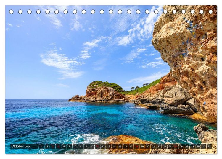 Produktbild: Mallorca - Mediterranes Flair (Tischkalender 2026 DIN A5 quer), CALVENDO Monatskalender