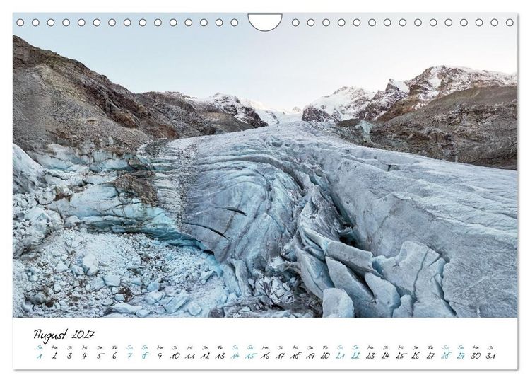 Produktbild: Eiswelten Morteratsch (Wandkalender 2027 DIN A4 quer), CALVENDO Monatskalender