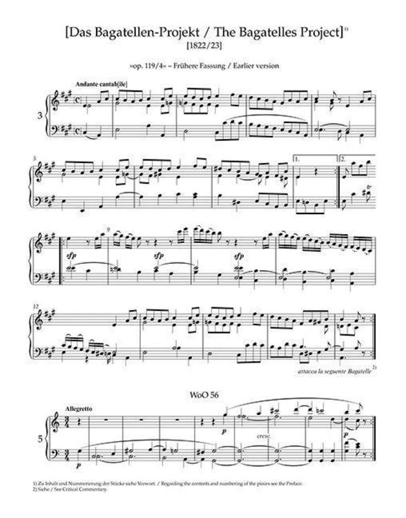 Sämtliche Bagatellen für Klavier (mit Bagatelle WoO 59 "Für Elise")