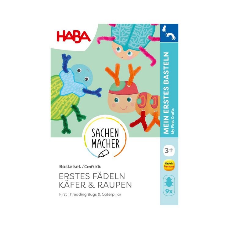 Produktbild: Bastelset - Erstes F&auml;deln K&auml;fer & Raupen
