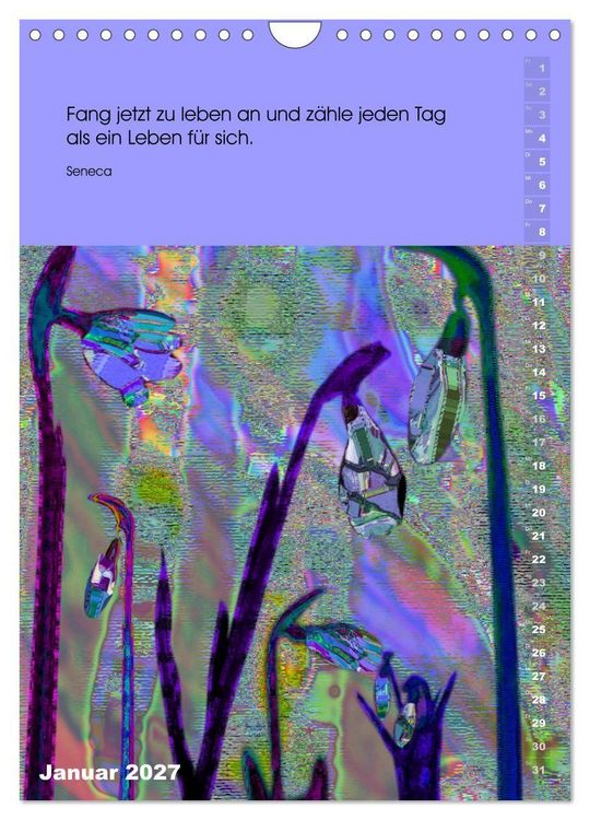 Produktbild: Philosophische Inspirationen Wandkalender 2027 (Wandkalender 2027 DIN A4 hoch), CALVENDO Monatskalender