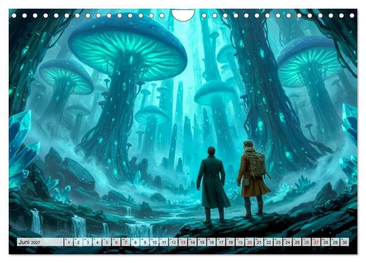 Produktbild: Die Reise zum Mittelpunkt der Erde (Wandkalender 2027 DIN A4 quer), CALVENDO Monatskalender