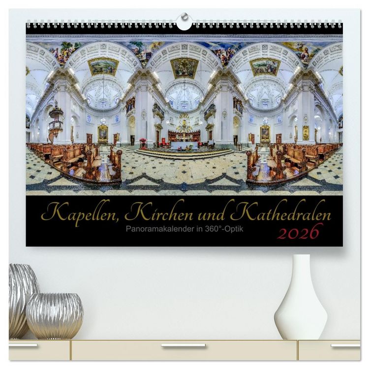 Produktbild: Kapellen, Kirchen und Kathedralen 2026 (hochwertiger Premium Wandkalender 2026 DIN A2 quer), Kunstdruck in Hochglanz