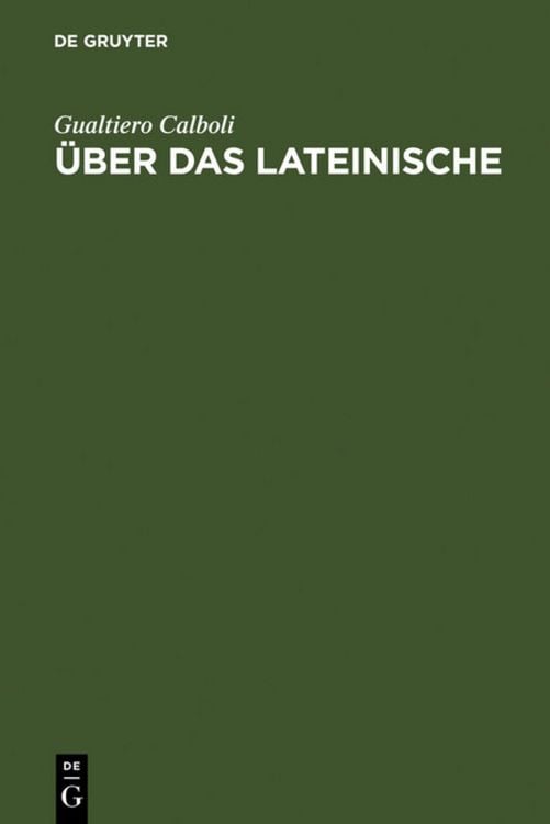 Produktbild: &Uuml;ber das Lateinische