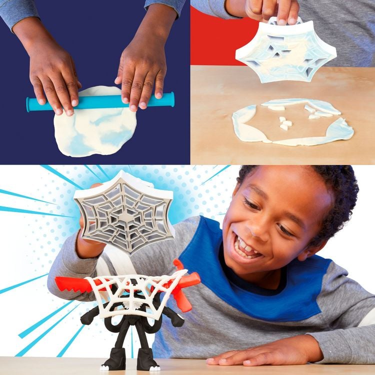 Produktbild: Hasbro F98275L0 - Play-Doh Marvel Spider-Man Netz-Action Knetset