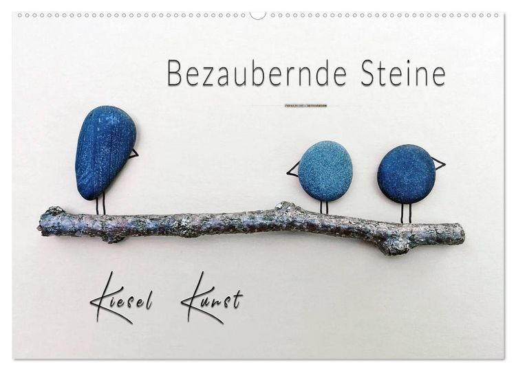 Produktbild: Bezaubernde Steine - Kieselkunst (Wandkalender 2026 DIN A2 quer), CALVENDO Monatskalender